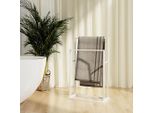 Best MöBel Portasciugamani Bianco 48X24X78,5 Cm Ferro - Mensole Per Bagno CL2468235 1Pacco