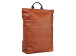 Leonhard Heyden Pelle Zaino Per Laptop Zaino Con Scomparto Per Laptop Hamburg Zipped Backpack Cognac Marrone