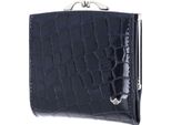 Golden Head Pelle Portafoglio Cayenne Rfid Protect French Coin Purse Wallet Nightblue Blu Scuro