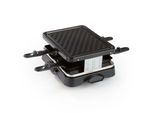 Griglia Per Raclette Cuisine Edition Per 4 Persone | Griglia Per Raclette Compatta Con Rivestimento Antiaderente E Manici Cool-Touch | Nero