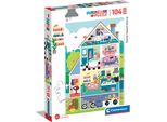 Clementoni Puzzle 104 Maxi Superkolor Homesweethome 23775