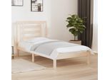 The Living Store Letto In Legno Massiccio Di Pino 90X190 Cm