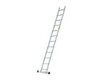 Drabest | Scala - Scala Di Accesso - 12 Pioli - Portata 150 Kg - Scala In Alluminio 1X12 Gradini - Scala Singola Professionale