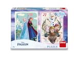 Puzzle Dino Regno Di Ghiaccio: Anna E Elsa 2X77 Pezzi