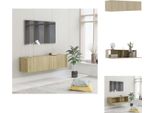 Mobile Tv Vidaxl Rovere Sonoma 120X30X30 Cm Materiale A Base Di Legno - Mobili Tv