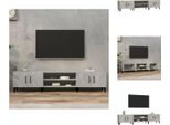 Mobile Tv Vidaxl Grigio Cemento 180X31,5X40 Cm Materiale Legno - Mobili Tv
