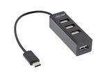 Hub Inline® Usb 2.0 A 4 Porte, Da Presa USB-C A 4X Prese USB-A, Cavo 15 Cm