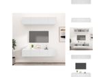 Vidaxl Mobili Tv 4 Pz. Bianco 80X30X30 Cm Materiale A Base Di Legno - Mobili Tv
