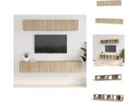 Vidaxl Set Di Mobili Tv 5 Pezzi In Legno Di Quercia Sonoma - Mobili Tv