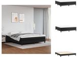 Vidaxl Letto A Molle Insacchettate Nero 180X200 Cm In Pelle Finta - Letti E Strutture Letto