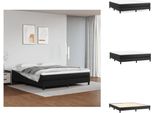 Vidaxl Letto A Molle Insacchettate Nero 160X200 Cm In Pelle Finta - Letti E Strutture Letto