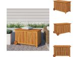 Vidaxl Cassapanca Da Giardino Con Rotelle 90X50X58 Cm In Legno Massiccio Di Acacia - Cassette Da Giardino