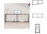 Vidaxl Tavolo Consolle Trasparente 200X35X75,5 Cm In Vetro Temperato - Tavolini