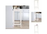 Vidaxl Tavolo Da Bar Bianco 50X50X110 Cm In Legno Di Pino Massiccio - Tavoli Da Pranzo