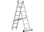 Drabest | Scala - Scala In Alluminio - A 2 Sezioni - 2X7 Gradini - Portata 150Kg