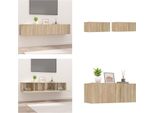 Vidaxl Mobili Tv 2 Pezzi Rovere Sonoma 80X30X30 Cm Materiale A Base Di Legno - Mobile Tv - Mobili Tv - Mobili Tv - Supporto Tv