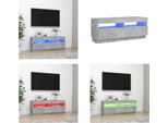 Vidaxl Mobile Tv Con Illuminazione A Led Grigio Cemento 100X35X40 Cm - Mobile Tv - Mobile Tv - Mobile Tv Con Led - Mobili Tv