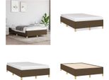 Vidaxl Struttura Letto In Tessuto Marrone Scuro 120X200 Cm - Struttura Letto - Cornici Letto - Struttura Letto - Letto