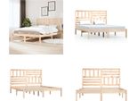 Vidaxl Letto In Legno Massiccio Di Pino 140X200 Cm - Struttura Letto - Letto - Letto - Letto In Legno Massiccio