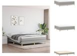 Vidaxl Letto A Molle Insacchettate Grigio Chiaro 180X200 Cm Tessuto - Letti E Strutture Letto