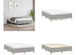 Vidaxl Struttura Letto Grigio Chiaro 140X200 Cm In Tessuto - Struttura Letto - Cornici Letto - Struttura Letto - Letto