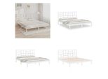 Vidaxl Letto In Legno Massiccio Bianco 180X200 Cm - Struttura Letto - Letto - Struttura Letto In Legno