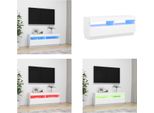 Vidaxl Mobile Tv Con Luci Led Bianco 100X35X40 Cm - Mobile Tv - Mobile Tv - Mobile Tv Con Led - Mobili Tv
