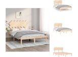 Vidaxl Letto In Legno Massiccio 135X190 Cm - Letti E Reti