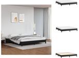 Vidaxl Struttura Letto Nera 180X200 Cm In Pelle Finta - Letti E Strutture Letto