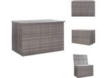 Vidaxl Cassetta Da Giardino Grigia 150X100X100 Cm In Poly Rattan - Cassette Da Giardino