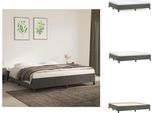 Vidaxl Struttura Letto Grigio Scuro 200X200 Cm In Velluto - Letti E Strutture Letto