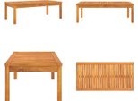 Vidaxl Tavolino 100X50X33 Cm In Legno Massiccio Di Acacia - Tavolo Da Giardino - Tavoli Da Giardino - Tavolino Da Giardino - Tavolini Da Giardino