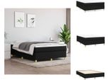 Vidaxl Letto A Molle Insacchettate Nero 140X190 Cm Tessuto - Letti E Strutture Letto
