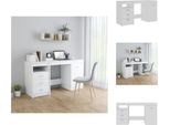 Vidaxl Scrivania Bianca 140X50X76 Cm In Legno - Scrivanie