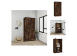 Vidaxl Armadio Rovere Fumé 82,5X51,5X180 Cm Materiale Legno - Armadi