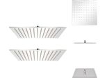 Vidaxl Soffioni Doccia A Pioggia 2 Pz. Acciaio Inox 30 X 30 Cm - Soffioni Doccia