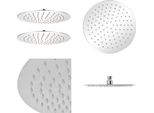 Vidaxl Soffioni Doccia A Pioggia 2 Pz. Acciaio Inox Ø 25 Cm - Soffione Doccia - Soffioni Doccia - Soffioni Doccia - Soffioni Doccia