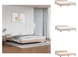 Vidaxl Struttura Letto Con Testata Cappuccino-Marrone 180X200 Cm In Pelle Finta - Letti E Strutture Letto