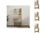 Vidaxl Tavolino Da Toilette Con Led Sonoma Rovere 60X40X140 Cm - Tavolini Da Toilette