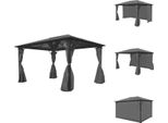 Vidaxl Padiglione Con Tende In Alluminio Antracite 400 X 300 Cm - Padiglioni E Tende Per Feste