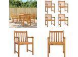 Vidaxl Sedie Da Giardino 4 Pezzi 56X55,5X90 Cm In Legno Massiccio Di Acacia - Sedia Da Giardino - Sedie Da Giardino - Sedia Da Esterno - Sedia Da Patio
