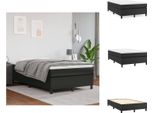 Vidaxl Letto A Molle Insacchettate Nero 120X200 Cm In Pelle Finta - Letti & Strutture Letto