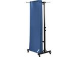 10X Tappeto Da Ginnastica Oliver Con Occhielli E Carrello 180 X 60 X 1 Cm - Blu