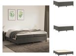 Vidaxl Letto A Molle Insacchettate Grigio Scuro 200X200 Cm Velluto - Letti E Strutture Letto