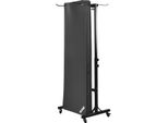 10X Tappeto Da Ginnastica Oliver Con Occhielli E Carrello 180 X 60 X 1 Cm - Antracite