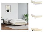 Vidaxl Struttura Letto Crema 90X200 Cm In Pelle Finta - Letti E Strutture Letto