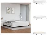 Vidaxl Struttura Letto Bianca 200X200 Cm In Pelle Finta - Letti E Strutture Letto