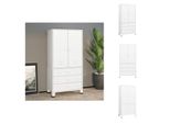 Vidaxl Armadio Industriale Bianco 90X50X180 Cm In Metallo - Armadi