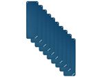 10X Oliver Tappetino Da Ginnastica Con Occhielli 180 X 60 X 1 Cm - Blu