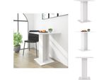 Vidaxl Tavolo Da Bistrot Bianco 60X60X75 Cm In Legno - Tavoli Da Pranzo